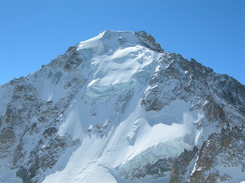La face nord de l'aiguille d'Argentière
