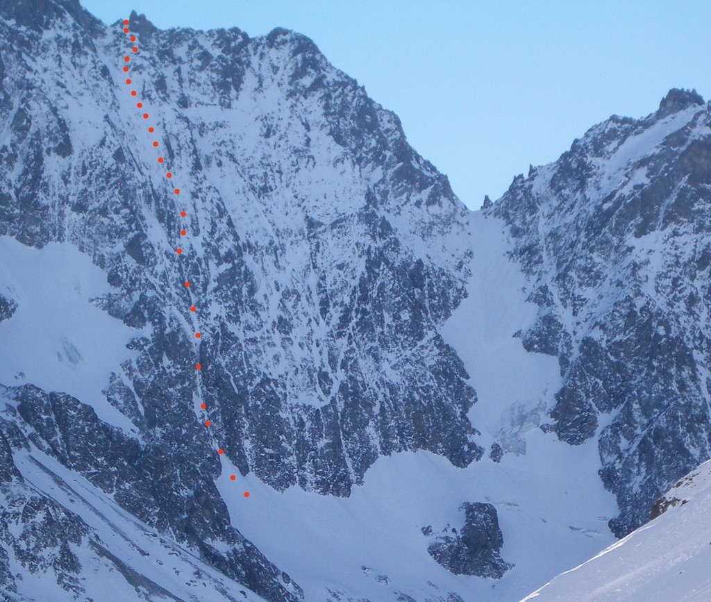 Goulotte Borgis ou "Pyrénéenne" (face N Roche Paillon)