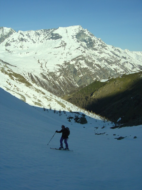 Peu avant le glacier dans le vallon d'Arpitetta