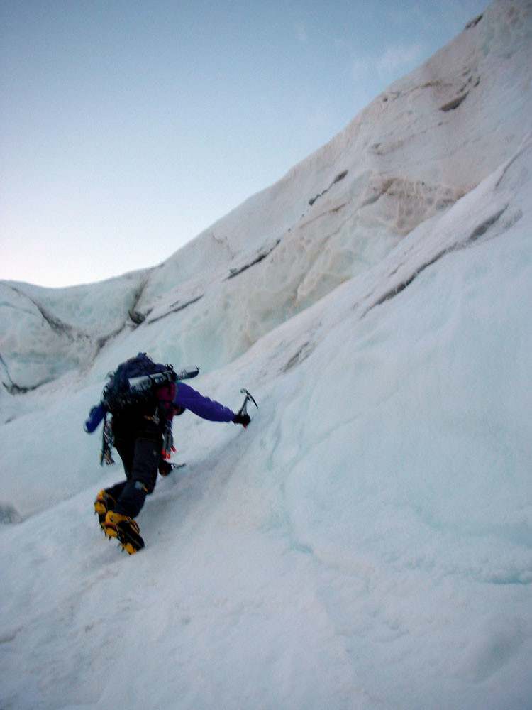 Couloir NW-Pic sans Nom - Passage Sérac