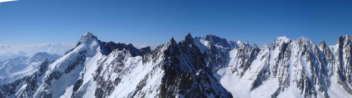 Panorama du sommet du Col d'Argentière