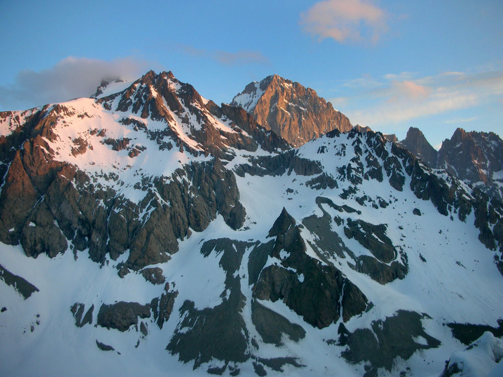 Depuis le Couloir NW - Lever du jour