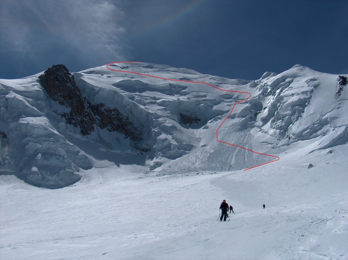La face N du Mont Blanc.
