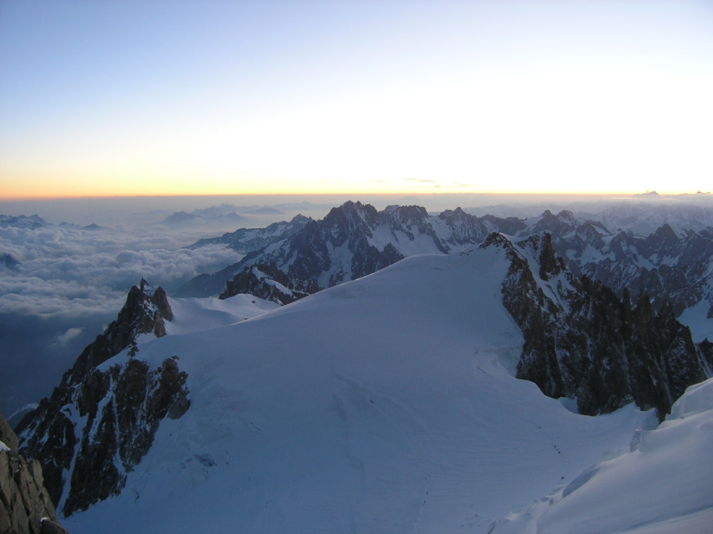 Depuis le col du Maudit, au petit jour