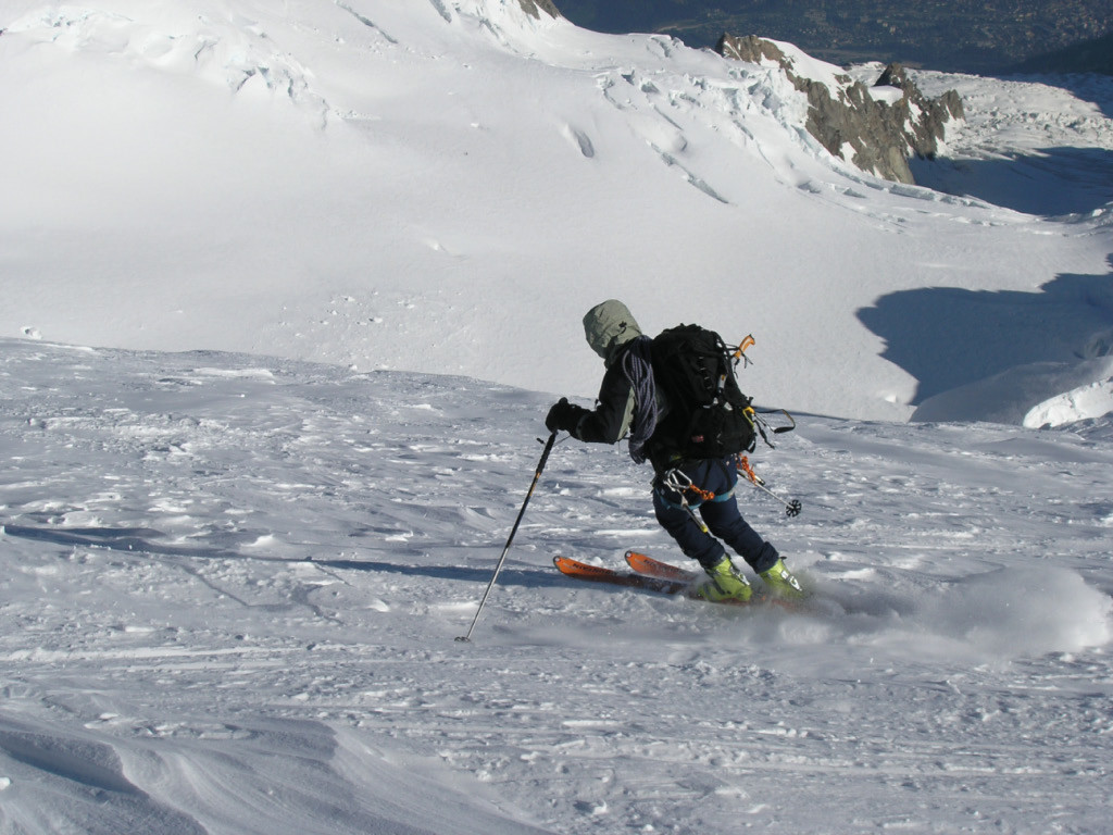 Micka dans la face nord