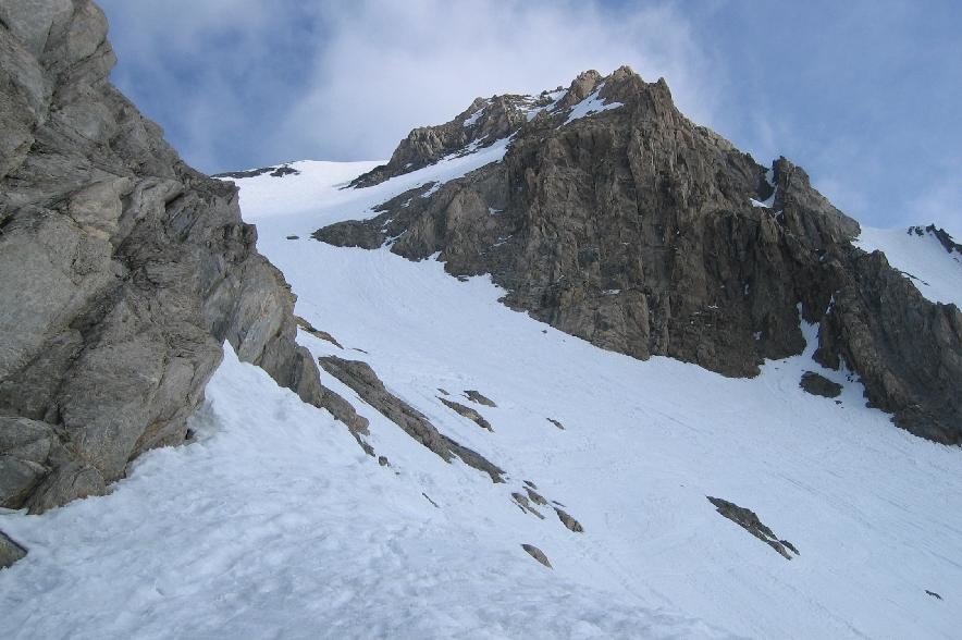 Dent Parrachée vue depuis la brêche de la Loza -Gl. de la Chaise du Pape