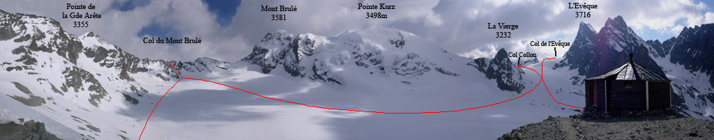 Le bivouac des Bouqutins et son panorama