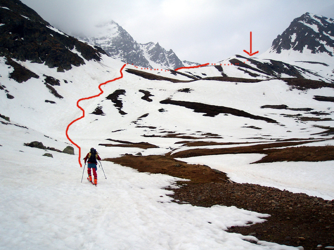 Départ pour le col de Laurichard