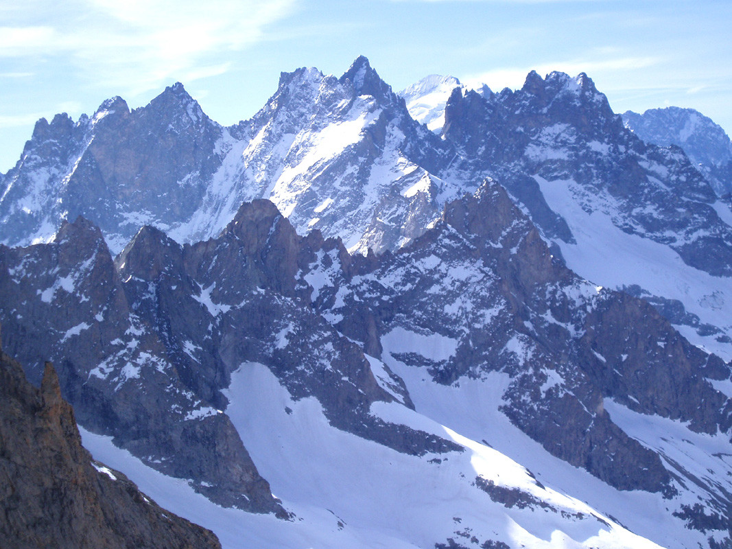 Brèche de la Meije : vue vers le sud