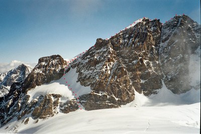 voie normale du Piz Roseg voie normale du Piz Roseg