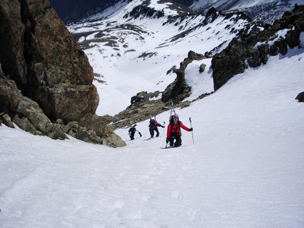 Salendo alla Pointe de l'Etendart