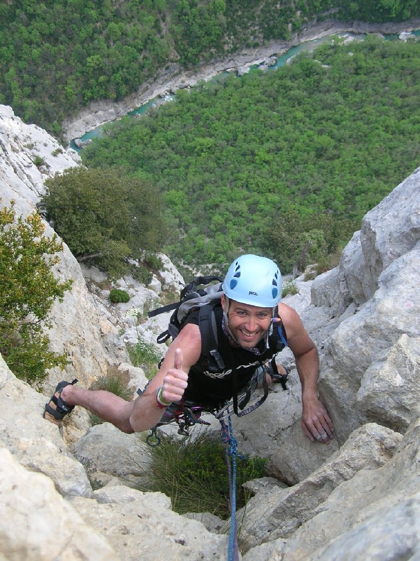 Seb au Somment de Chlorochose - Verdon