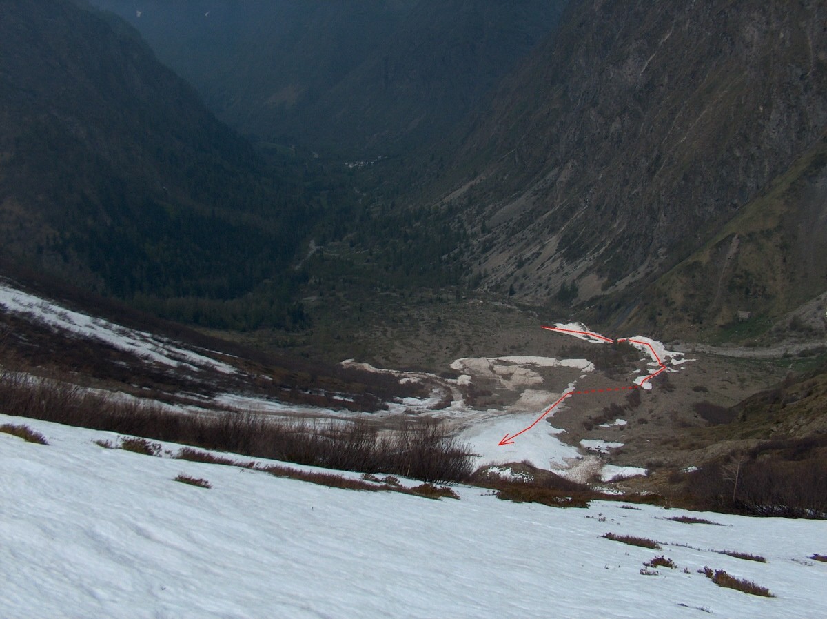 La partie basse du parcours.