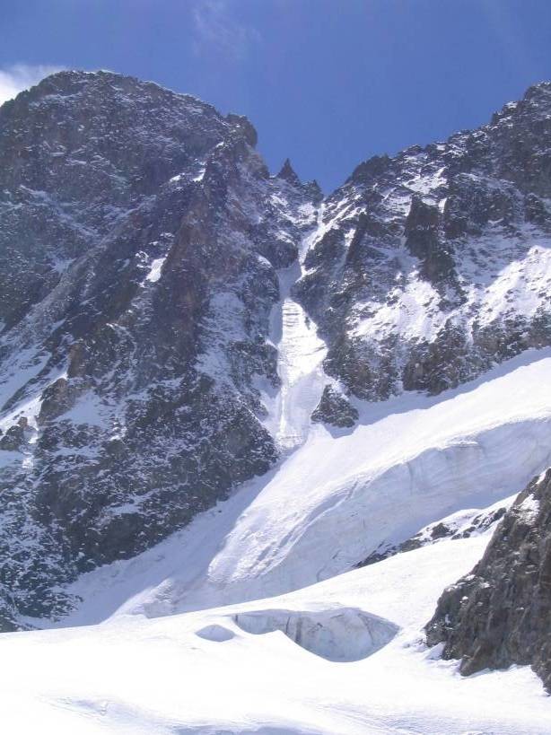 Le couloir nord des Bans en mai 2007