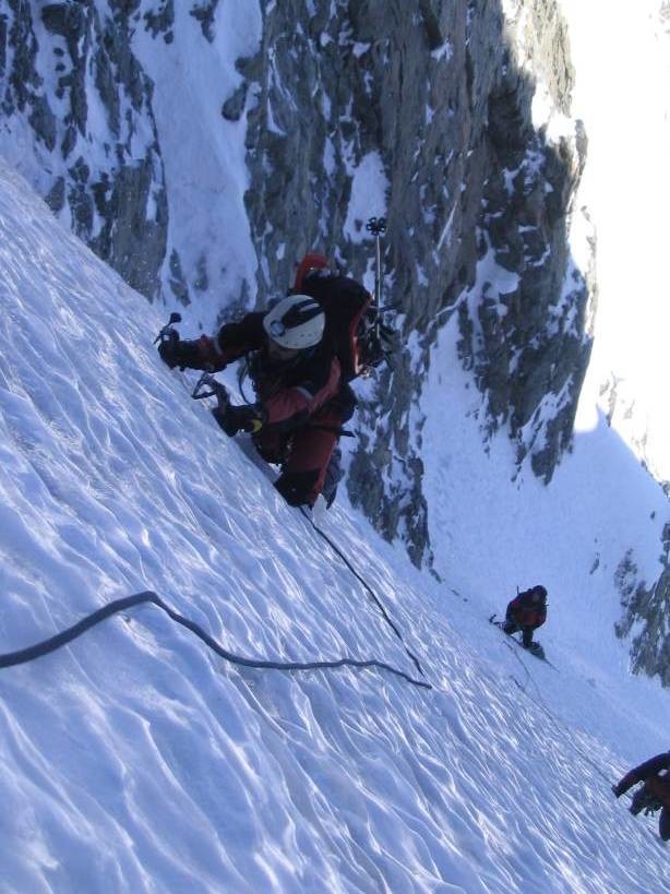 De la bonne glace dans le couloir Nord des Bans