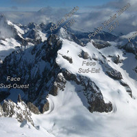 Vue sur l'arête Sud de Roche Faurio