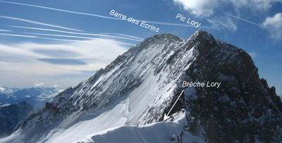 La Barre des Ecrins vue depuis le Dôme