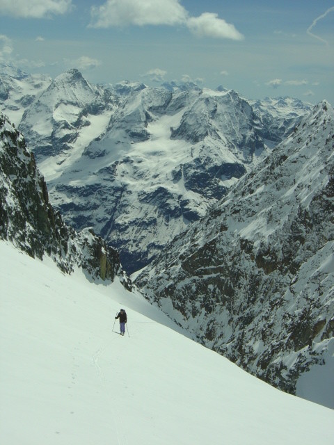 Pente finale sous le col de Blanchen