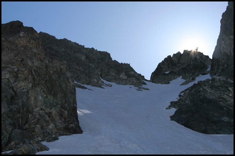 Tour de la crête de la Marmottane - couloir de la Brèche de l'Argentière