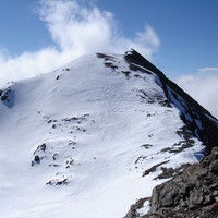 La Cima di Lago Spalmo 3291 m, vista dalla quota 3262 m.