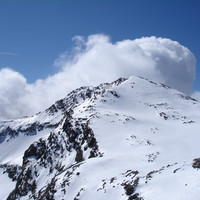 La Cima di Lago Spalmo 3291 m, vista nei pressi della quota 3262 m.