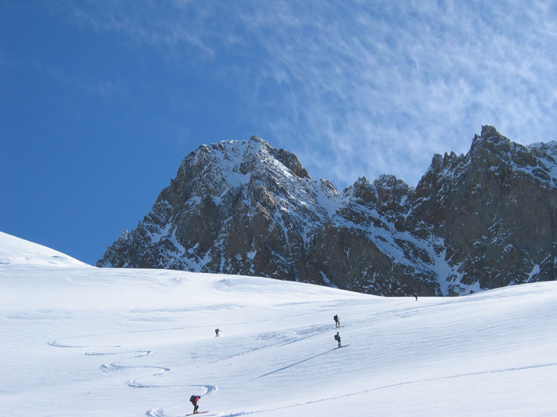 Aiguille des glaciers, partie sup