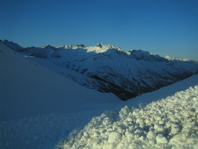 Arrivée au Petit Col Ferret