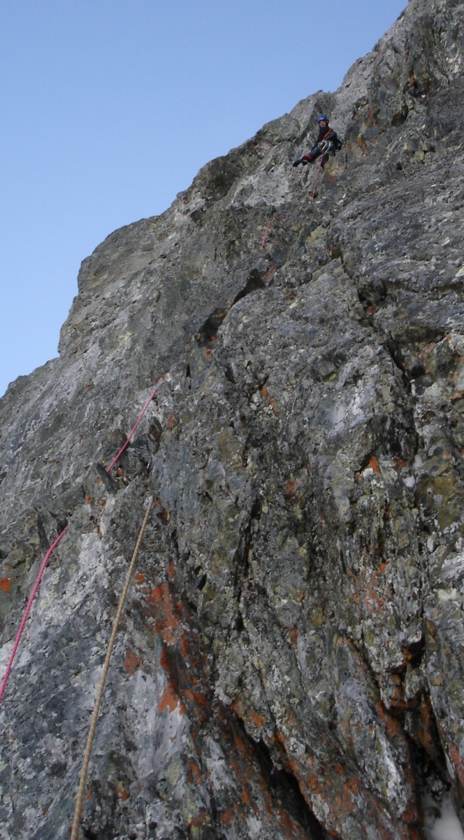 En face nord de la Pointe du Vallon des Etages