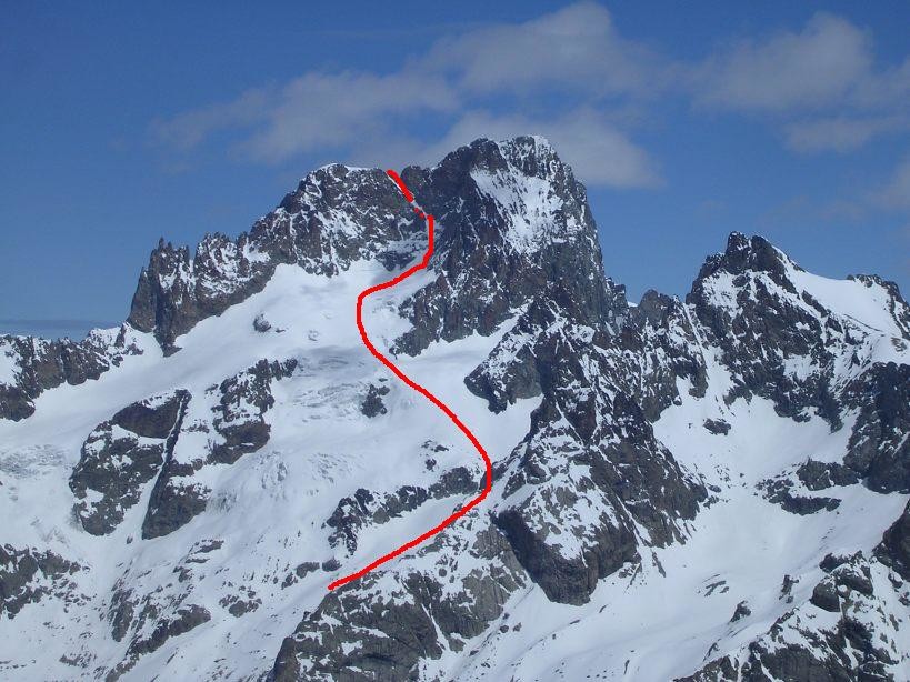 Face Sud du dôme des Ecrins