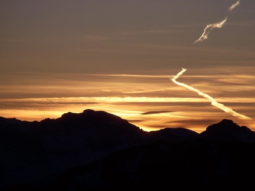 Coucher de soleil au plan de l aiguille