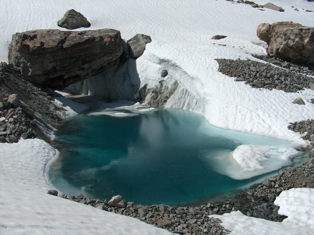 Le "Lagon Bleu" du Glacier de Bonne Pierre!