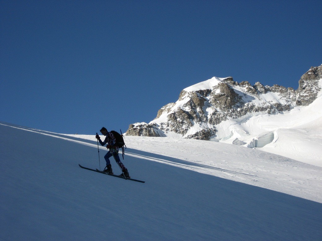 Stefano sul Glacier du Tabouchet