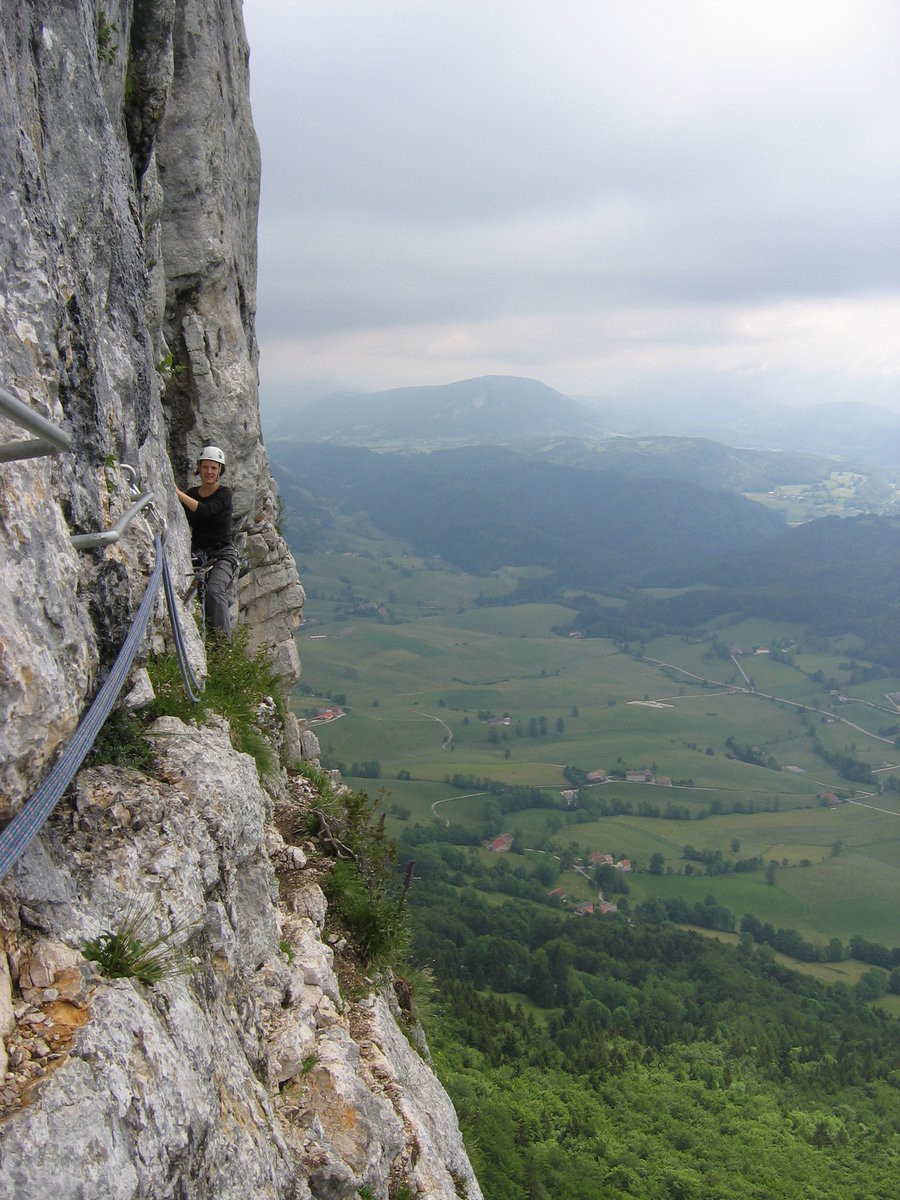 Traversée au dessus de la plaine de St Martin