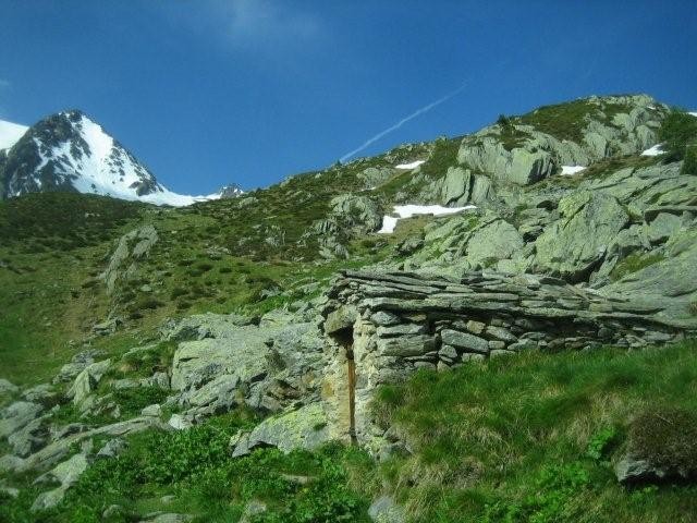 Le glacier de Bron depuis le refuge des Grands