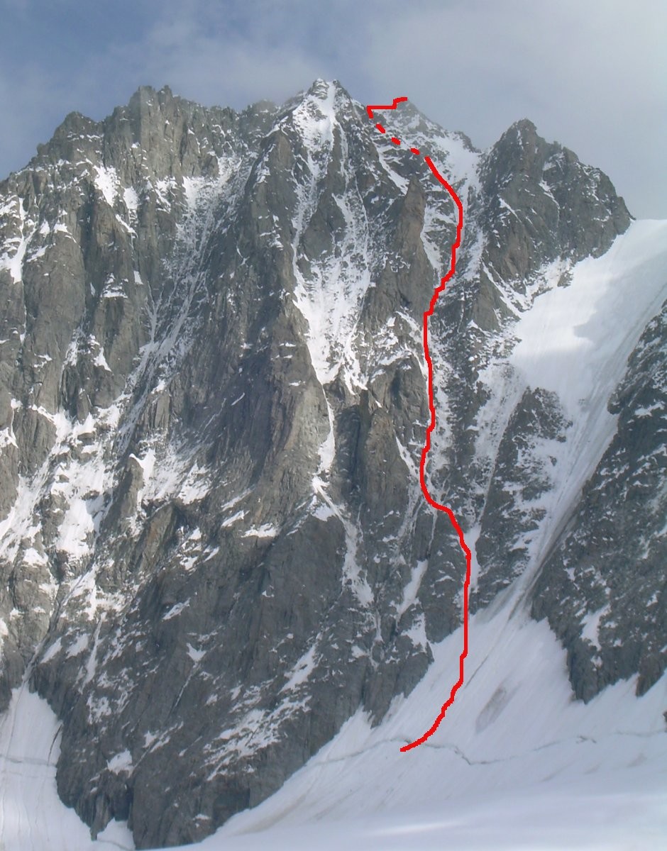 Aiguille de Talèfre, goulotte NW (frères Gabarrou 1978)