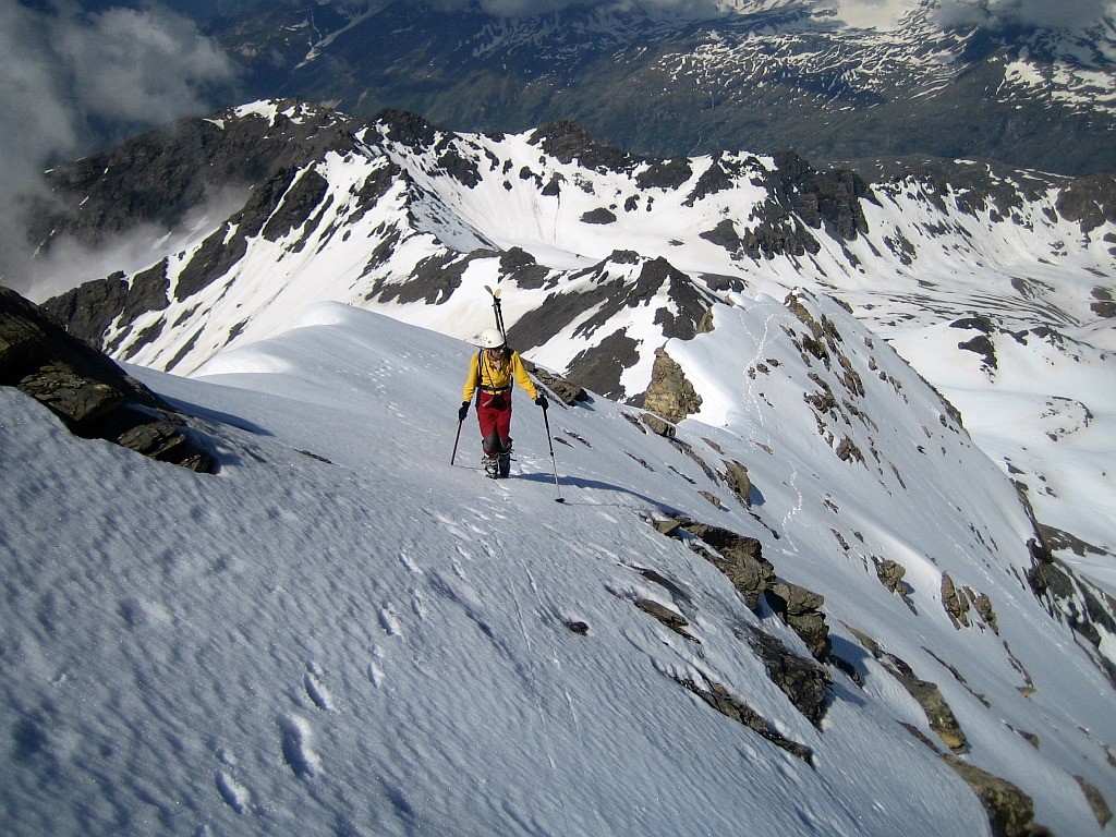 Sur l'Arête W du Grand Roc Noir