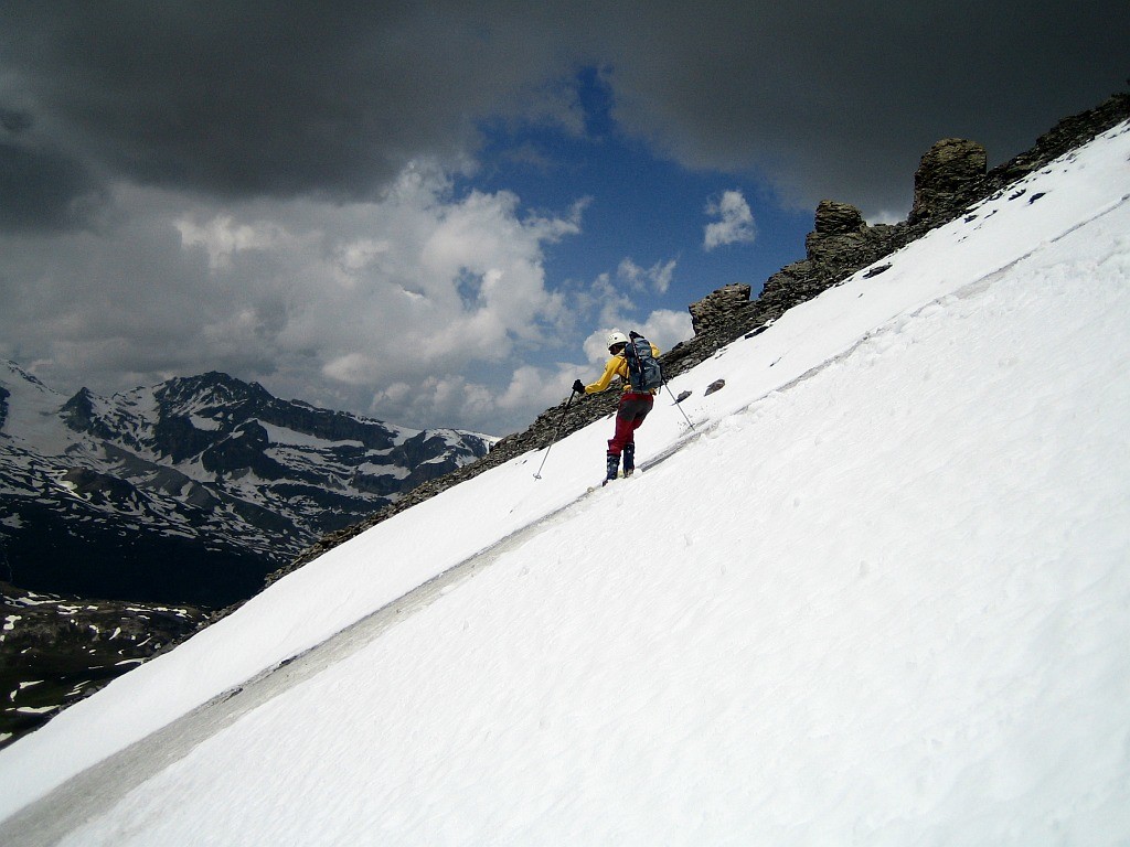 En versant W de la Pointe du Grand Vallon