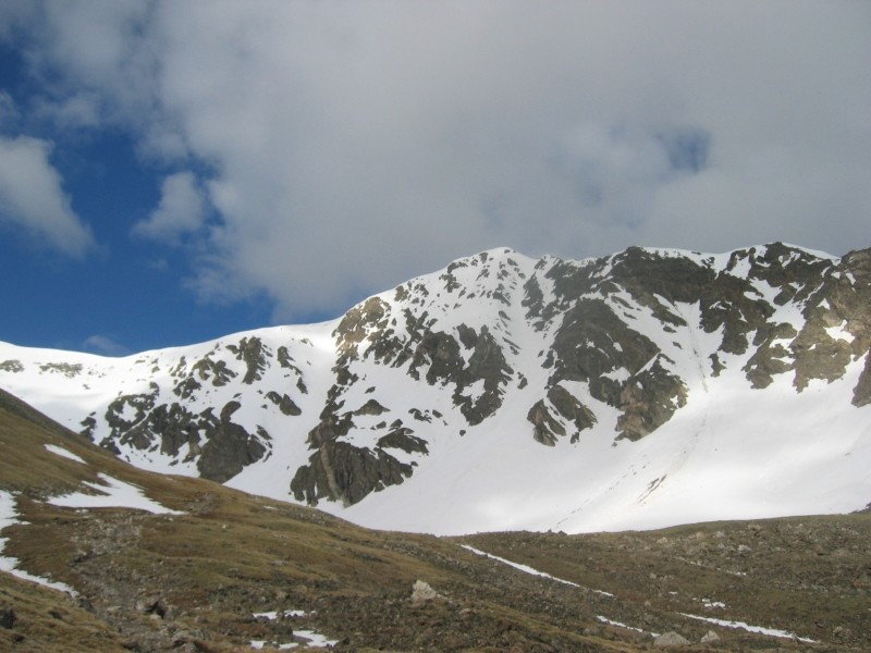 col débouchant au cirque du Grays et Torreys Peak
