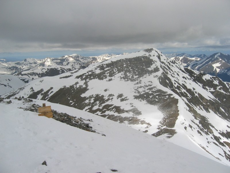 Torreys Peak vu depuis le sommet du Grays Peak