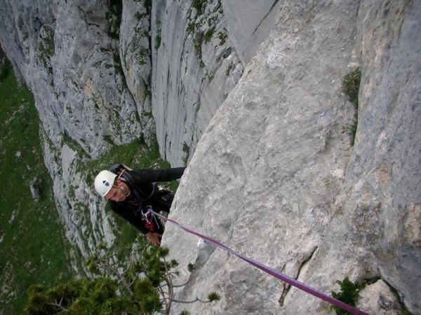 Mick à la sortie de L5(6b+)