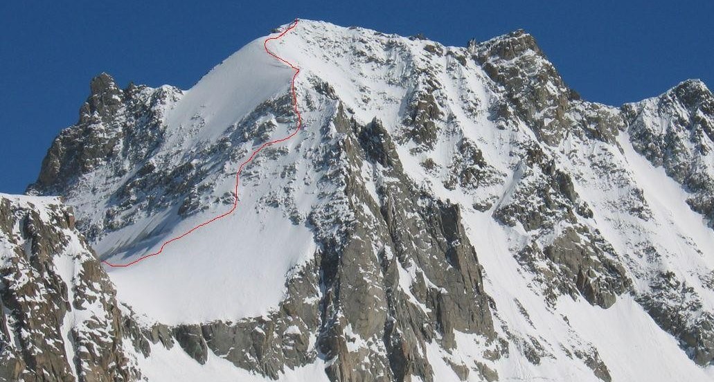 itinéraire grande lui arete nw et traversée