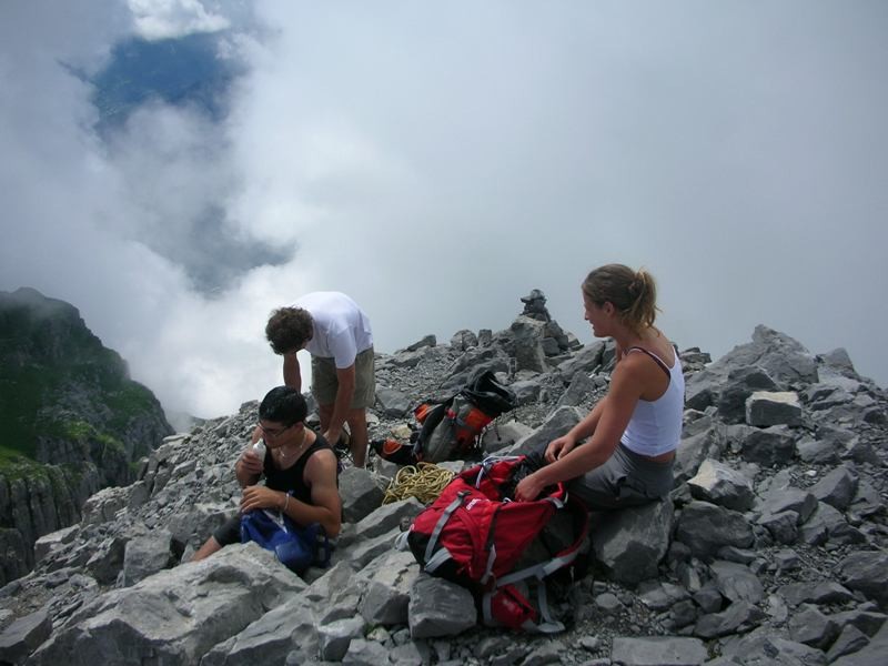 Le sommet de l'Aiguille grise