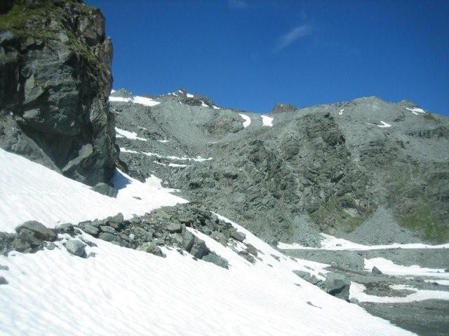 La dernière partie de la descente .... à skis !!!!!