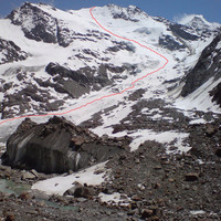 l'itinéraire de la descente