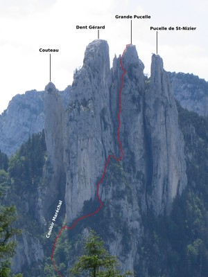 Couloir Grange aux Trois Pucelles Couloir Grange aux Trois Pucelles