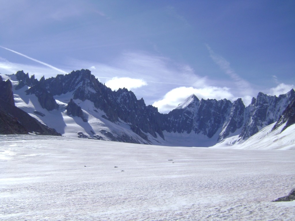 Sur le glacier