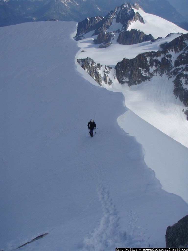 Au col de l'Aiguille d'Argentière