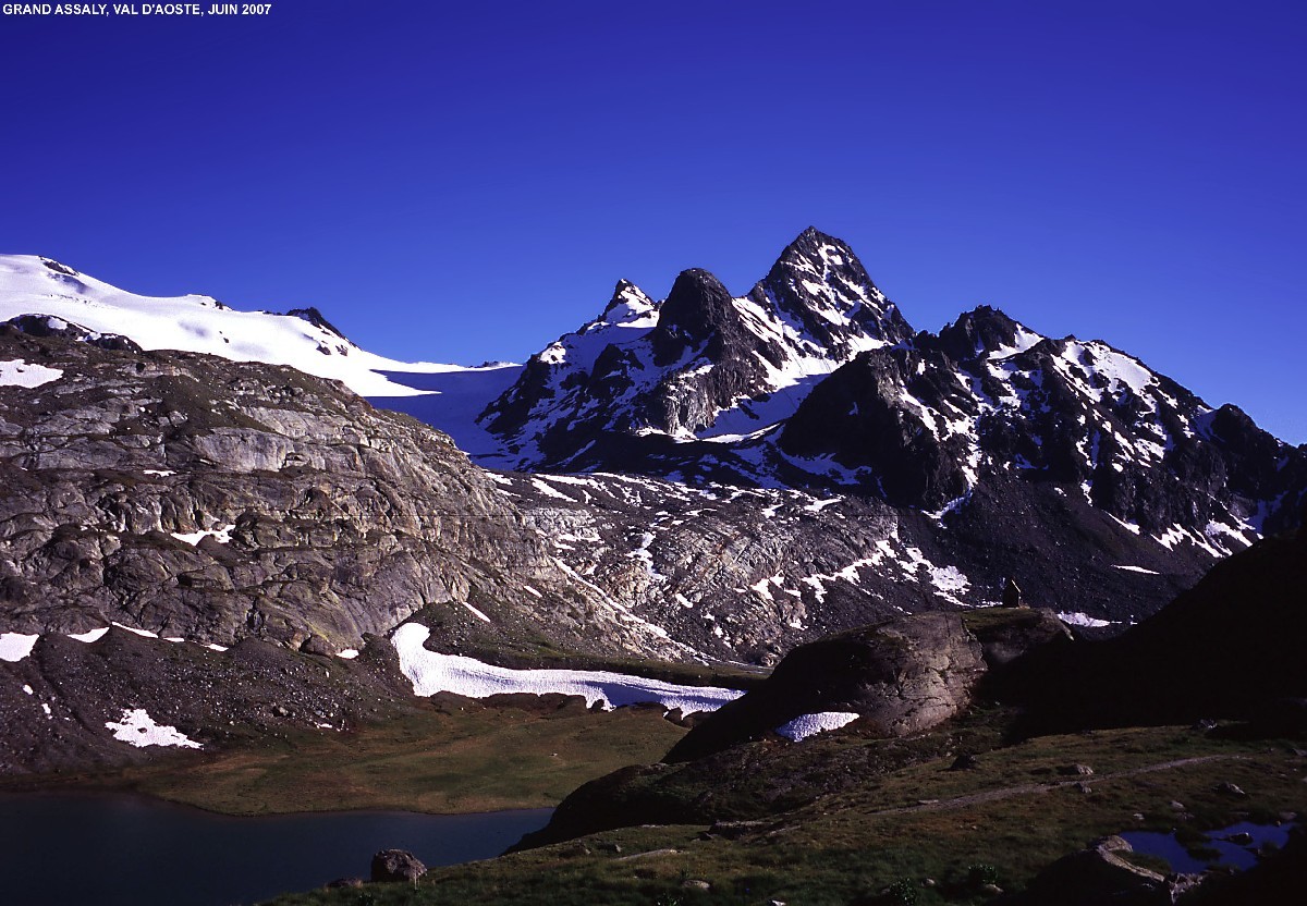 Gran Assaly vu depuis le Rifugio Deffeyes