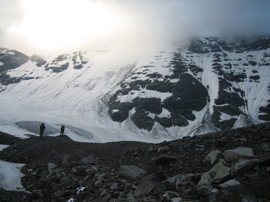 Pointe SW du Châtelard : face NW