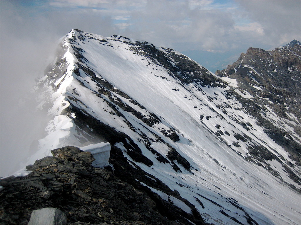 Pointe SW du Châtelard : arête et face